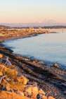 USA, Washington State. Birch Bay with Mount Baker and North Cascades Art Print